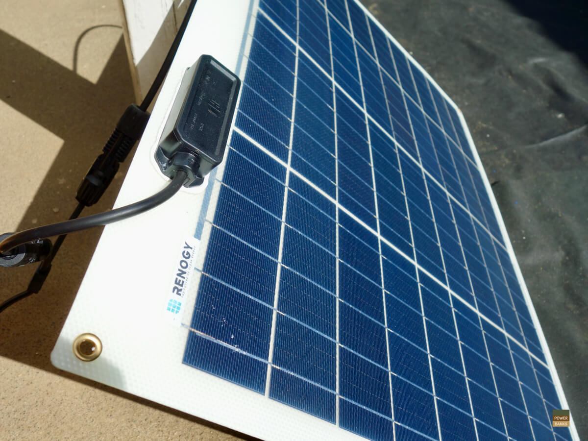 BLUETTI EB3AをRENOGY フレキシブル ソーラーパネル 50Wで充電する