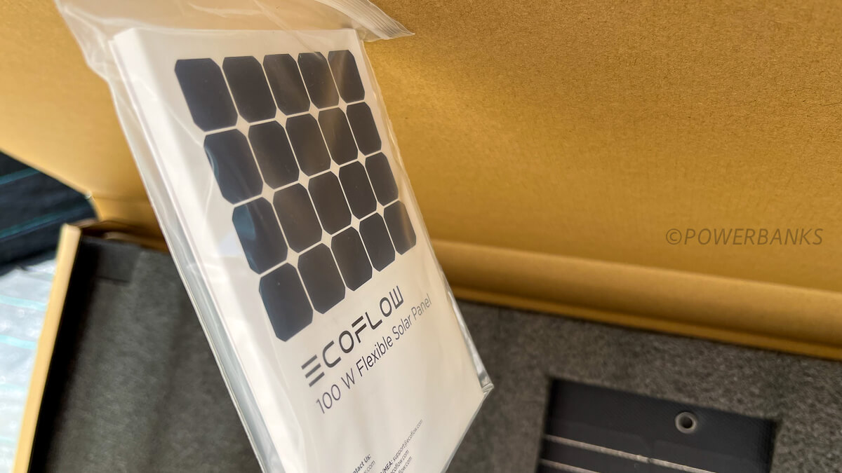 EcoFlow 100W据置型ソーラーパネル開封