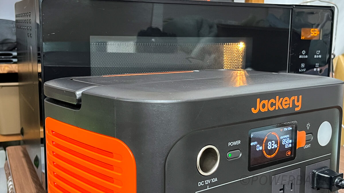 Jackery ポータブル電源 600 Plusで電子レンジを使う